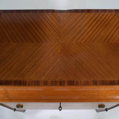 Swedish Entryway Intarsia Mirror Chest 19th century