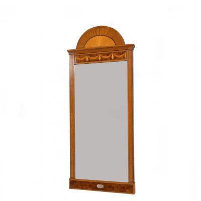 Swedish Entryway Intarsia Mirror Chest 19th century