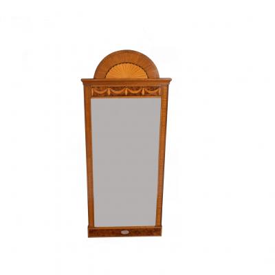Swedish Entryway Intarsia Mirror Chest 19th century