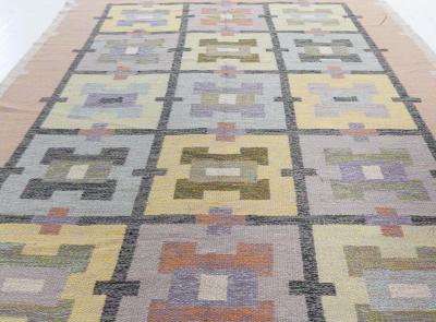 Swedish Flat Weave Rug by Agda Osterberg