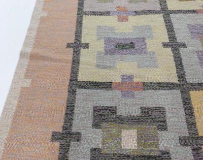 Swedish Flat Weave Rug by Agda Osterberg