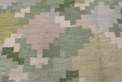Swedish Flat Weave Rug by Ingegerd Silow