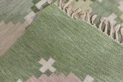 Swedish Flat Weave Rug by Ingegerd Silow