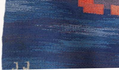 Swedish Flat Weave Rug by Judith Johansson