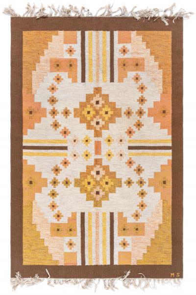 Swedish Flat Weave Rug by Mary Sandberg