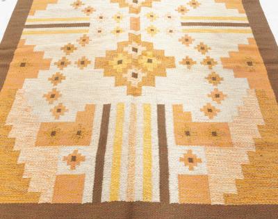 Swedish Flat Weave Rug by Mary Sandberg