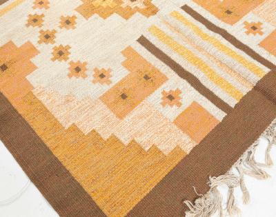 Swedish Flat Weave Rug by Mary Sandberg