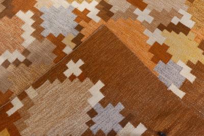 Swedish Flat Woven Fragment Rug