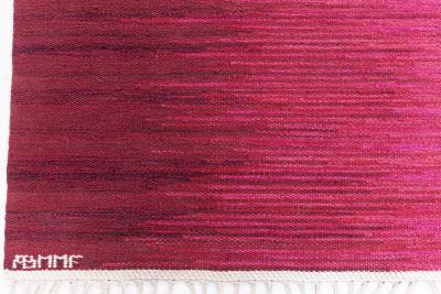 Swedish Flat Woven Rug Signed Eero Koivisto Birgitta Svensson Claesson Koivisto