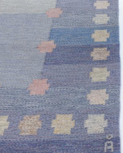 Swedish Flat Woven Rug by Agda Osterberg