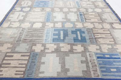 Swedish Flat Woven Rug by Alice Lund