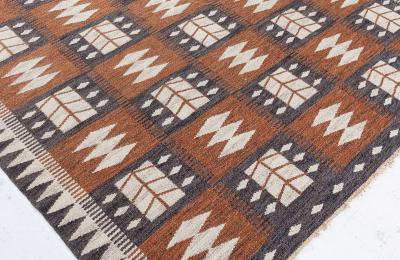 Swedish Flat Woven Rug by Berit Koenig