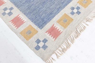 Swedish Flat Woven Rug by Bitte Ahlgren