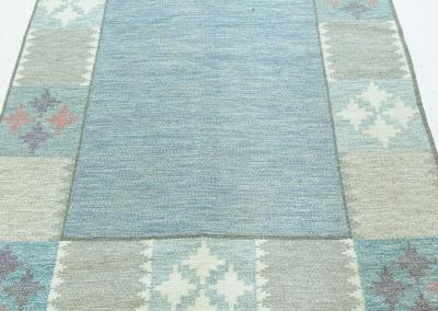 Swedish Flat Woven Rug by Bitte Ahlgren BA 