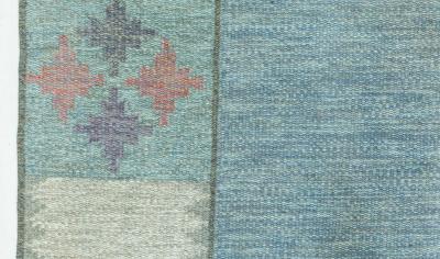 Swedish Flat Woven Rug by Bitte Ahlgren BA 