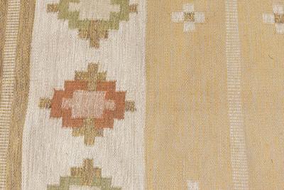 Swedish Flat Woven Rug by Elsa Ekholm