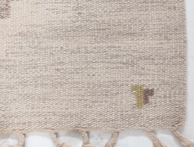 Swedish Flat Woven Rug by Erik Lundberg