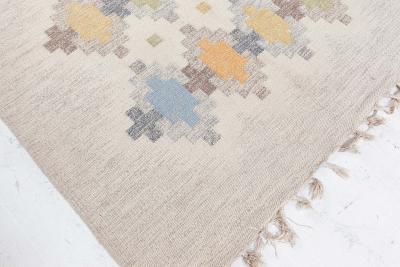 Swedish Flat Woven Rug by Erik Lundberg