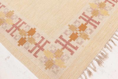 Swedish Flat Woven Rug by Fredrik Fiedler