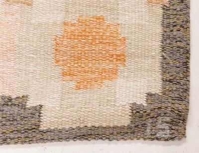 Swedish Flat Woven Rug by Ingegerd Silow