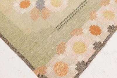 Swedish Flat Woven Rug by Ingegerd Silow