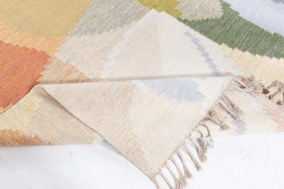 Swedish Flat Woven Rug by Ingegerd Silow