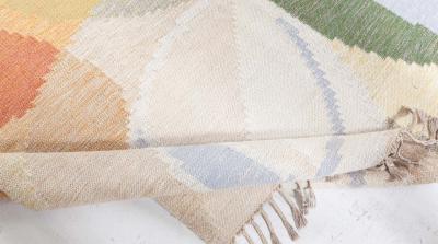 Swedish Flat Woven Rug by Ingegerd Silow