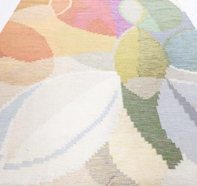 Swedish Flat Woven Rug by Ingegerd Silow