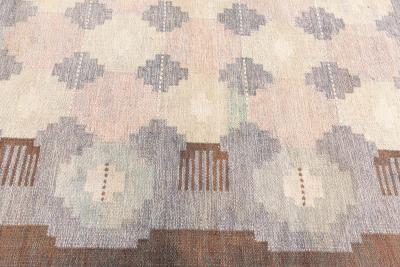 Swedish Flat Woven Rug by Ingegerd Silow