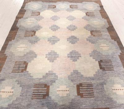 Swedish Flat Woven Rug by Ingegerd Silow
