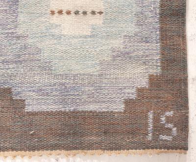 Swedish Flat Woven Rug by Ingegerd Silow