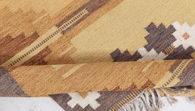 Swedish Flat Woven Rug by Ingegerd Silow