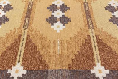Swedish Flat Woven Rug by Ingegerd Silow