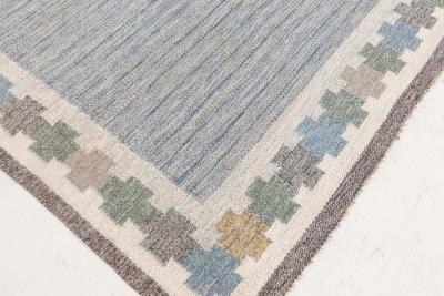 Swedish Flat Woven Rug by Ingegerd Silow