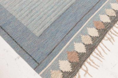 Swedish Flat Woven Rug by Ingegerd Silow