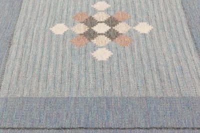Swedish Flat Woven Rug by Ingegerd Silow