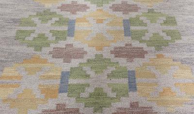 Swedish Flat Woven Rug by Judith Johansson