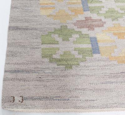 Swedish Flat Woven Rug by Judith Johansson