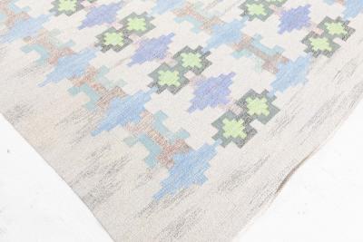 Swedish Flat Woven Rug by Judith Johansson