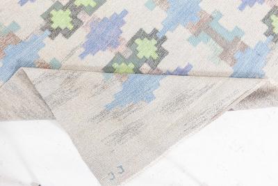 Swedish Flat Woven Rug by Judith Johansson