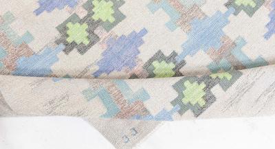 Swedish Flat Woven Rug by Judith Johansson