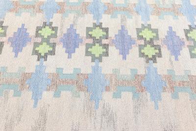 Swedish Flat Woven Rug by Judith Johansson