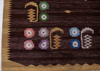 Swedish Flat Woven Rug by Solveig Westerberg