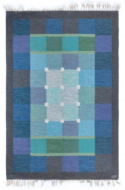 Swedish Flat Woven Rug by Ulla Pakdal