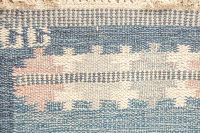 Swedish Flat Woven Runner Signed by Gitt Granssjo Carlsson GG 