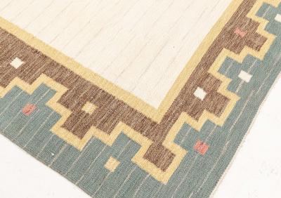 Swedish Flat Woven Signed With Initials GK