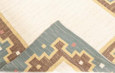 Swedish Flat Woven Signed With Initials GK