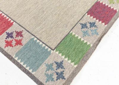 Swedish Flat woven Rug by Bitte Ahlgren BA 