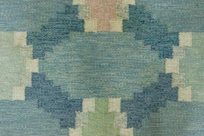 Swedish Flat woven Rug by Ingegerd Silow