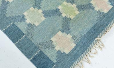 Swedish Flat woven Rug by Ingegerd Silow
